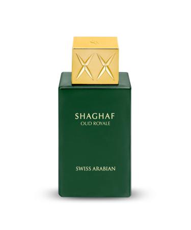 Swiss Arabian Shaghaf Oud Royale Spicy Oud Aromatic Fragrance - Notes of Saffron and Lavender - Perfume for Women and Men - 2.5 oz EDP Spray