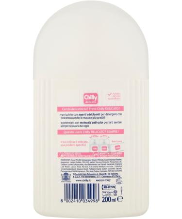  Italian Gourmet E.R. Chilly Delicato 6-pack of intimate cleansers for intimate hygiene with odor-fighting molecule Gentle and soothing formula pH 5 200 ml + Italian Gourmet polpa 400 g - Buy Online on GoSupps.com