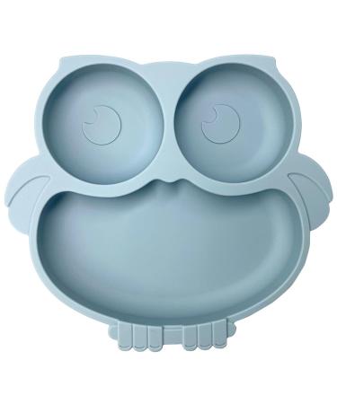 Baby Suction Plate Silicone Suction Plate for Toddlers BPA-Free Dishwasher & Microwave Safe for Most Highchairs Trays Blue