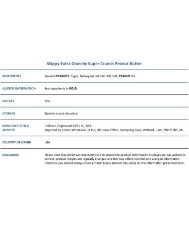 Skippy Extra Crunchy Super Crunch Peanut Butter 1.15kg per Jar - Buy Online on GoSupps.com