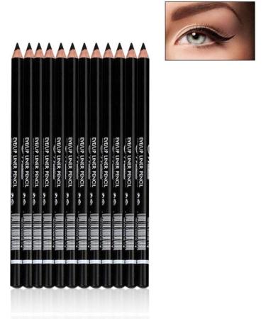 Jojomis 12pcs Waterproof Eyeliner Eyebrow Pencil Black + Curl Mascara - Buy Online on GoSupps.com