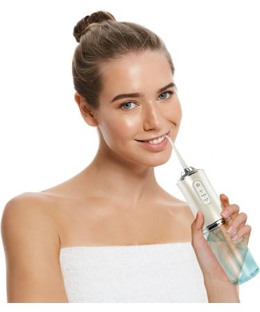 Portable Dental Water Flosser - Cordless Oral Irrigator | FineLife Products | Rechargeable Teeth Cleaner with 3 Modes - Silver - Buy Online on GoSupps.com