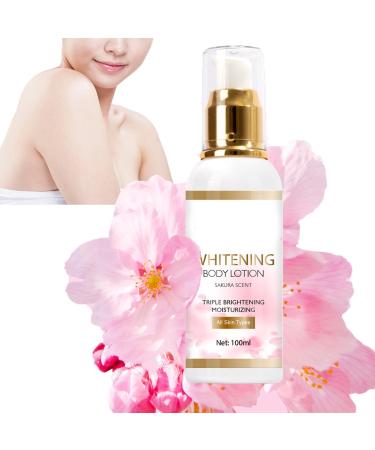 Sakura Body Lotion Hydrating Body Cream for Dry Skin Cherry Blossom Body Moisturiser Deep Nourishing & Improve Skin Condition