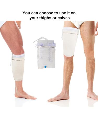 Catheter Leg Bag Holder Sleeve with Adjustable Strap for Urine Drainage - Urinary Incontinence Supplies (Large) - Buy Online on GoSupps.com