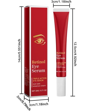 Lot de 2 s rums pour les yeux au r tinol - S rum d congestionnant pour les yeux - Cr me hydratante pour les yeux - Huile pour les yeux - Illumination et raffermissement de l'essence des yeux - Buy Online on GoSupps.com