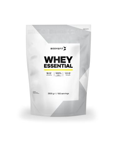 Body&Fit Whey Essential Vanilla for muscle building and muscle regeneration - Whey Protein (2500 grams) Vanilla 2500 grams