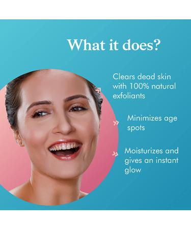 Jesica Face Scrub with Coconut & Ayurveda | Gentle Exfoliation & Deep Pore Cleansing | Tan Removal | Vegan & Free from Silicones Mineral Oil Parabens Sulphates | 100g - Buy Online on GoSupps.com