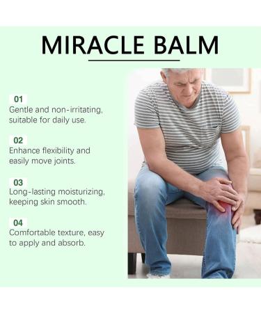 Wenrny 2 Pcs Miracle Balm for Legs 2 Oz Organic Soothing Miracle Creams for Moisturizing Relaxed and Comfortable Non-Greasy Soothing Joint Cream for Legs Arms Hands Back Shoulder - Buy Online on GoSupps.com