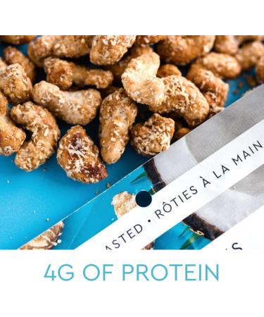 Handfuel Coconut Cashews Hand Roasted Salted Cashews 4g of Protein Non-GMO Vegan Friendly Plant Based Flavoured Nuts Gluten Free - 40g Per Pouch (12 Count) 40 g (Pack of 12) - Buy Online on GoSupps.com