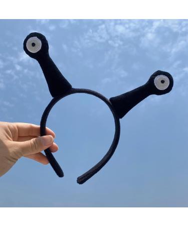 Snail Eye Headband Snail Antenna Headband Headbands for Women Plush Toddler Elastic Headbands Three-Dimensional Shape of Snail Makeup Headband for Kids Adults Photo Halloween Black Big Tentacles - Buy Online on GoSupps.com
