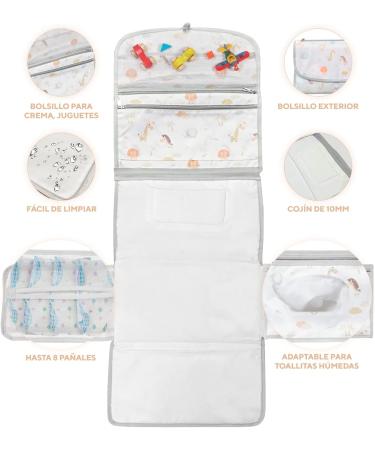 XL Multifunctional Baby Wrapping Pad - Compact Diaper Bag with Integrated Diaper Support for Easy Travel - Buy Online on GoSupps.com