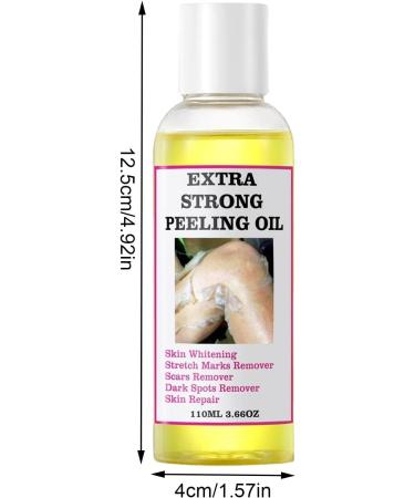 Extra Strong Peeling Oil Body Peeling Oil Extra Strong Safe Yellow Peeling Powerful Body Scrub Against Stretch Marks and Dark Sports 110 ml - Buy Online on GoSupps.com