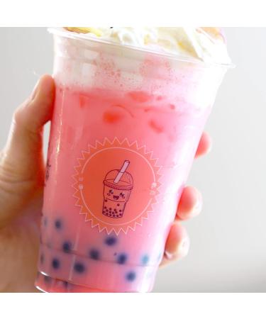 Vegan Milk Bubble Tea Kit Gift Box | 3 Servings | Includes Strawberry Powder, Blueberry Popping Boba, and Paper Straws | The TeaShed - Buy Online on GoSupps.com