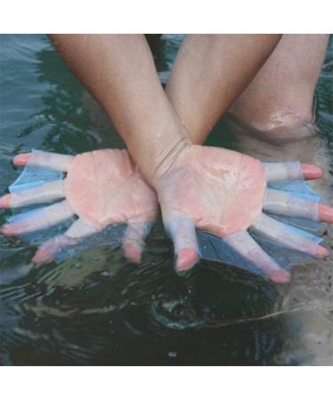 EXCEREY Silicone Swimming Gloves - 2 Pairs, Blue Large | Water Resistance, Webbed Design for Aquatic Training, Fitness Paddle Aerobics - Men Women Kids - Buy Online on GoSupps.com