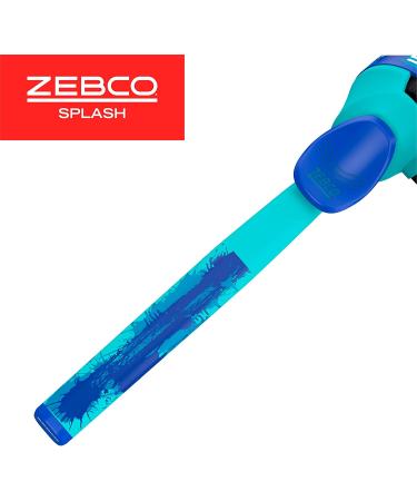 Zebco Splash Kids Spincast Reel and Fishing Rod Combo - Durable 29 Floating Fiberglass Rod - Tangle-Free Design - Pre-Spooled with 6-Pound Line - Blue - Buy Online on GoSupps.com