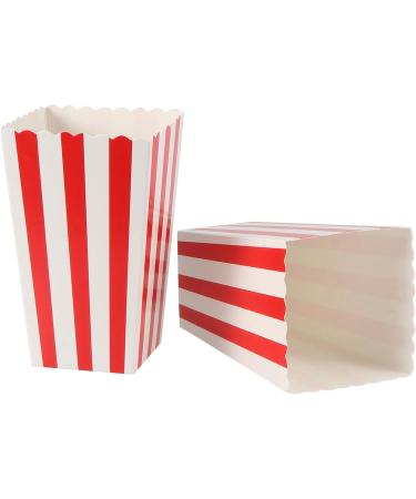 ZOENHOU Pack of 120 Popcorn Bags Red/White Striped Popcorn Bags Small Popcorn Boxes Mini Snack Boxes Cardboard Candy Container Set for Sweets Popcorn Party Cinema Easter Birthday Party - Buy Online on GoSupps.com