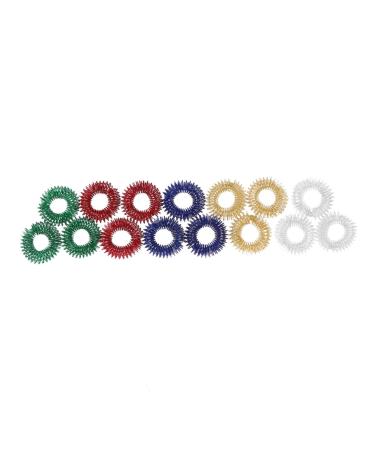 Ultechnovo 15st Medicine Massage Ring Finger Circulation Rings Spitzen Finger Children's Toys Sensees Rings Rings of noiseless finger massage roller Mini restless