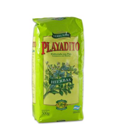 Yerba Mate Playadito South American Tea Herbal Blend (1 x 500gr) 500 g (Pack of 1)