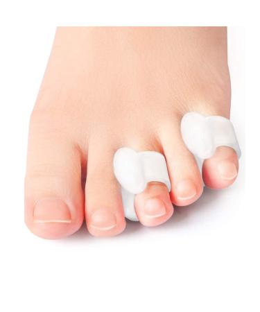 FocusOnHome Gel Toe Separators 8 Pack Pinky Toe Spacers Little Toe Spacers for Overlapping Toes Little Toe Cushions for Bunion Relief Preventing Rubbing Toe Corrector Relieving Pressure