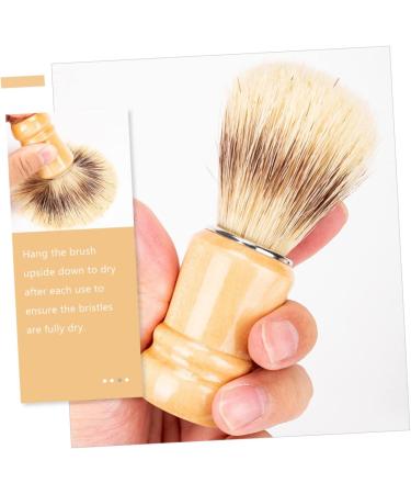 Angoily Beard Brush & Travel Shaving Accessories - Perfect Gift for Grooming | Salon Quality Razor Foam Brush - Buy Online on GoSupps.com