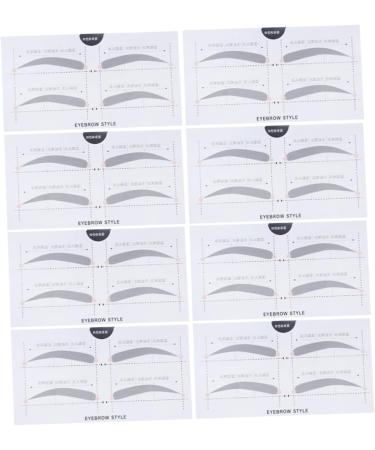 VINTORKY 2 Eyebrow Sticker Eyebrow Card Makeup Kit Eyebrow Shaping Stencils Simple White A607 Makeup Tools - Buy Online on GoSupps.com