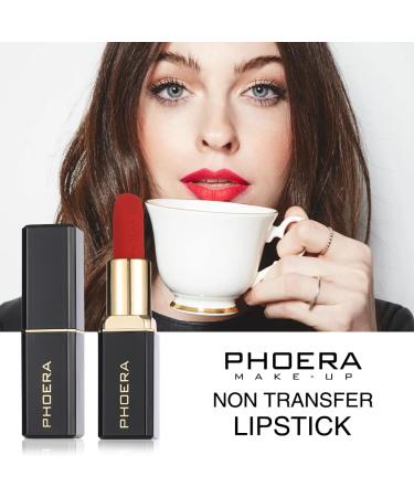 Phoera Non Transfer Lipstick - Waterproof, Smudge-proof, and Long-Lasting (05 Mona) - Buy Online on GoSupps.com