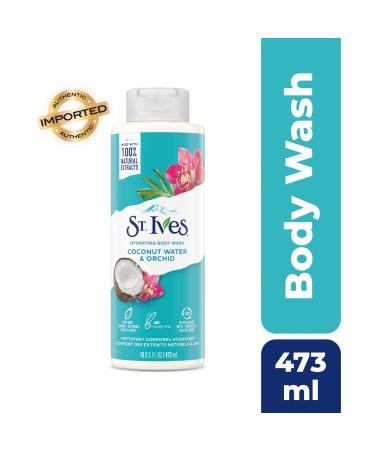 St. Ives Coconut Water & Orchid Body Wash 16 oz (473ml) - Hydrating Coconut Water Orchid Scented Body Wash - Buy Online on GoSupps.com