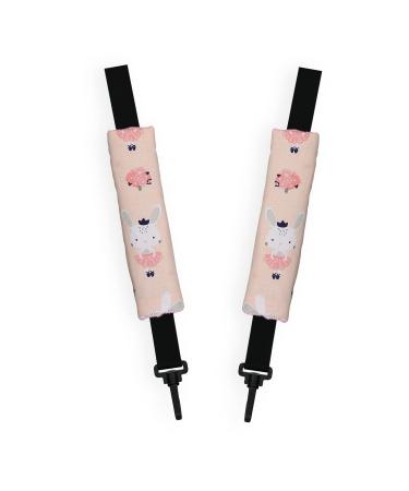 Harness Seat Belt Strap Covers Padded Universal New Reversible Set of 2 (Swing/Pink) Swing / pink