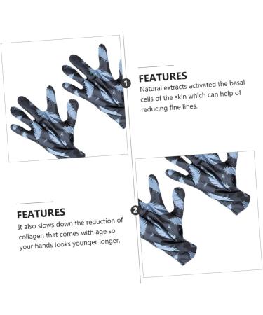 minkissy 1 Pair Hand Hydrating Glove Night Bedtime Gloves Night Gloves for Dry Hands Hand Gloves Spa Gel Hand Care Gloves Foot Cream Aluminum Platinum Paper at Night - Buy Online on GoSupps.com