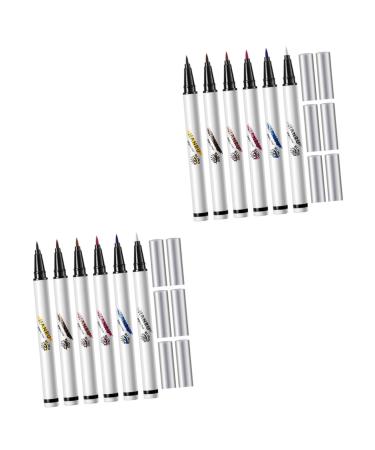 12 Pcs Makeup Supplies Lasting Eyeliner Eye Makeup Eye Liners Abs Miss Liquid Eyeliner