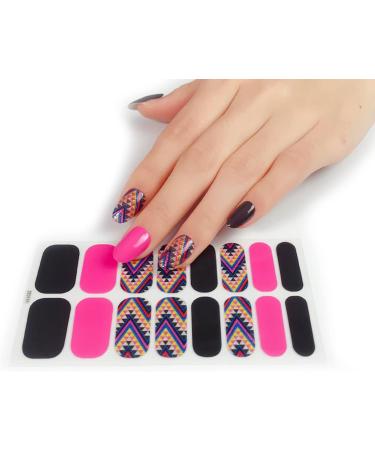 Pattern Semi Cured Gel Nail Polish Strips Full Nail Wraps Nail Polish Stickers Self-Ashesive Nail Art Nail Polish Strips for Women Valentines Day Ze0110 - Buy Online on GoSupps.com