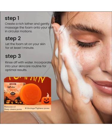Facial Soap Bar Handmade Soap Natural Soap Bar Gentle Cleaning Soap Bar Used for Moisturizing Face Reducing Dryness and Rejuvenating Vegan Preferred for Christmas Gifts (100g) Orange - Buy Online on GoSupps.com