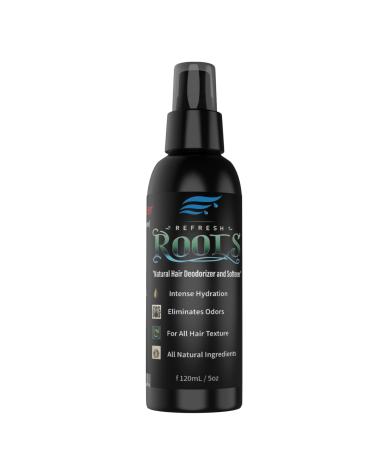 Refresh Roots: Ultimate Natural Hair Deodorizer & Softener| Alcohol-Free Non-Greasy | Suitable for All Hair Types Weaves & Wigs | Natural Hair Freshener