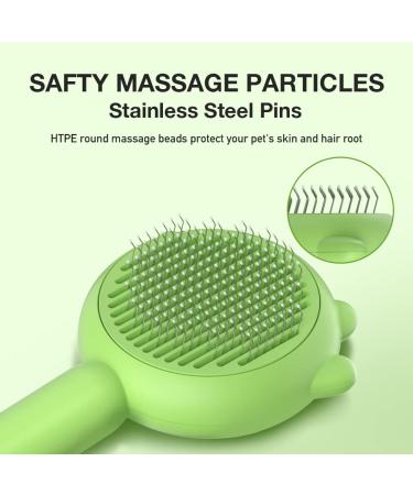 PET FROG Self Cleaning Slicker Brush for Dogs & Cats - Shedding & Grooming Tool, Removes Loose Undercoat, Mats & Tangled Hair - Long & Short Haired Pets - Buy Online on GoSupps.com