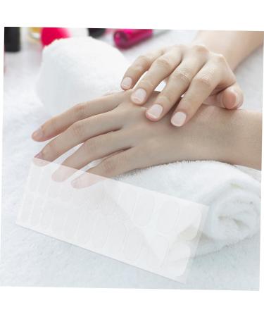 PLAFOPE 6 Sheets Nail Patch Sheer Nail Polish Manicure Kit Nail Sticker Gels Stickers Nail Kits Clear Nail Polish Transparent Nail Polish Nail Gel Strips Gel Pedicure Kit Double Sided Tape - Buy Online on GoSupps.com
