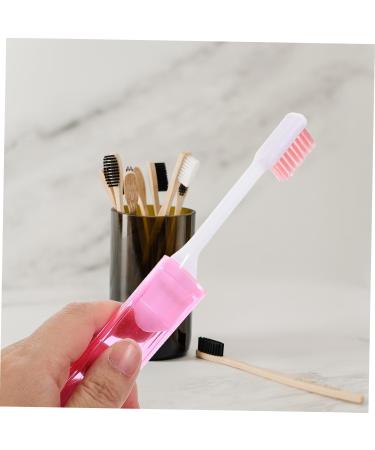 Minkissy Portable Foldable Toothbrush Set - 4 Travel Toothbrushes with Covers Soft Fur Cleaning Brush - Ideal for Daily Use & International Shipping - Buy Online on GoSupps.com