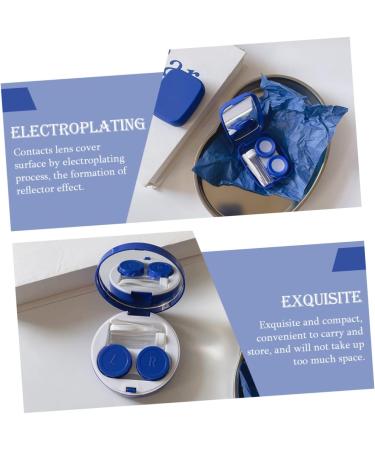 Buy Healeved Contact Lens Solution Bottle - 10pcs Color Makeup Container - Plastic Organizer Box for Travel - Blue Cosmetic Holder with Tweezers - Buy Online on GoSupps.com