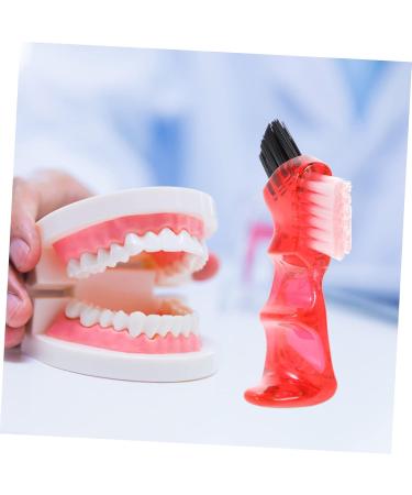 Magiclulu 4-Piece Prosthetic Toothbrush Set - Double Head Mini Oral Care Tool for Practical Cleaning & Portability - Buy Online on GoSupps.com