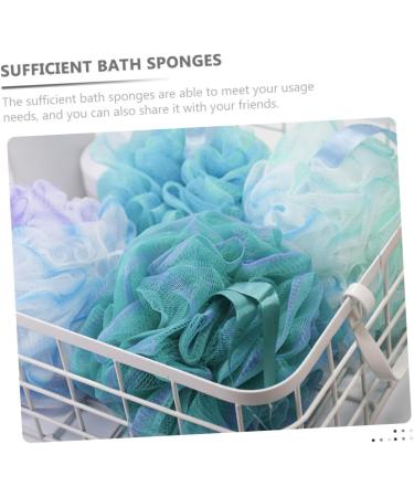 Holibanna 4pcs Bath Loofah Shower Sponge Set | Exfoliating Body Wash Scrubber | Compact & Portable Bathing Balls - Buy Online on GoSupps.com