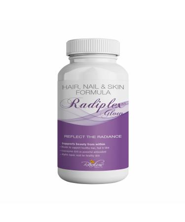 Glow with Biotin Coenzyme Q10 Selenium Alpha Lipoic Acid Vitamin C & B5 |Healthy Hair Skin & Nail for Men & Women (30 Caps)
