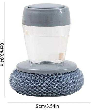 Dish Brush Washing up Brushes Dish Brush with Soap Dispenser - Removable Steel Wire Soap Dispensing Scourer for Home - Kitchen Utensils Palm Cleaning Ball Dishwashing Sponge Washing Scrubbers - Buy Online on GoSupps.com