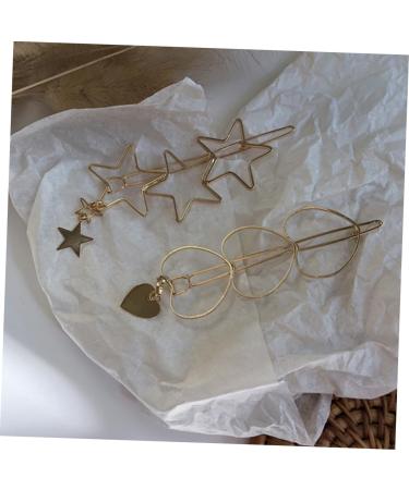 FRCOLOR star hair barrettes hair barrettes for women silver hair clip silver barrettes women's hair clips star hair clip cute hair clips for women Hair Accessories alloy Miss pin - Buy Online on GoSupps.com