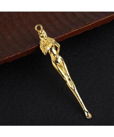 Ximimark 12 pcs Vintage Brass Dragon Ear Spoons - Intricately Carved Ear Cleaning Tool & Safe Wax Remover Keychain Pendant for Optimal Ear Hygiene - Buy Online on GoSupps.com