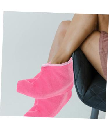 FRCOLOR Sachets De Paraffine Pieds 2 Paires Taille paisse Film De Paraffine Rose Bord Blanc Soins Des Pieds Spa Couverture Thermale Pour Th rapie Cire - Buy Online on GoSupps.com