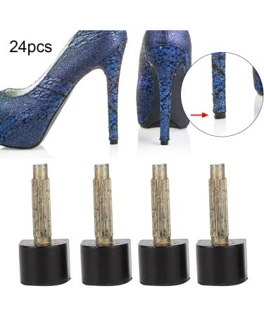 24-Piece High Heel Tips & Protectors Kit U-Type Non-Slip Replacement Shoes Repair (8-13mm) - Buy Online on GoSupps.com