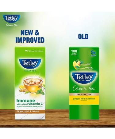  Tetley Tetley Green Tea Ginger Mint and Lemon 100 Tea Bags - Buy Online on GoSupps.com