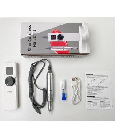 CYzpf Professional Nail Drill Machine USB Portable Rechargeable 30000 RPM Electric Nail Drill for Acrylic Nails Gel Nails Removing Shaping Buffing White One Size - Buy Online on GoSupps.com