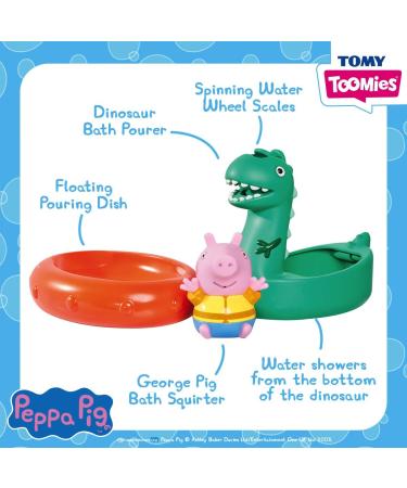 TOMY Toomies Peppa Pig George's Dinosaur Bath Float - Fun Baby Bath Toys for Water Play | Suitable for 18 Months+ | Kids Bath Accessories - Buy Online on GoSupps.com