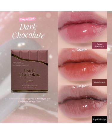 Dark Chocolate Collection - Vegan Korean Lip Tint | Non-Sticky Long-Lasting Jelly Plumper Gloss | Cruelty-Free Beauty - Buy Online on GoSupps.com