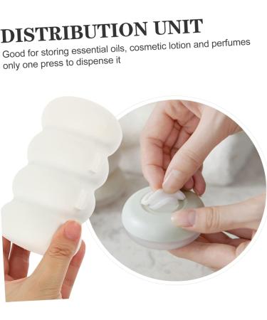MAGICLULU 4 Sets Travel Bottle Travel Size Cosmetic Press Containers Travel Containers for Cream Daily Use Lotion Jar Silicone Travel Containers Sealed Container Travel Can Storage White Pp - Buy Online on GoSupps.com